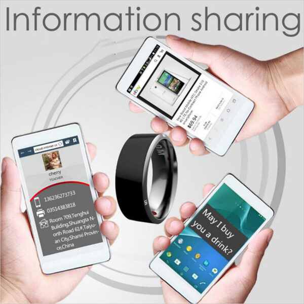 Smart Ring Wearable Device Multifunctional Black High-tech - Image 6