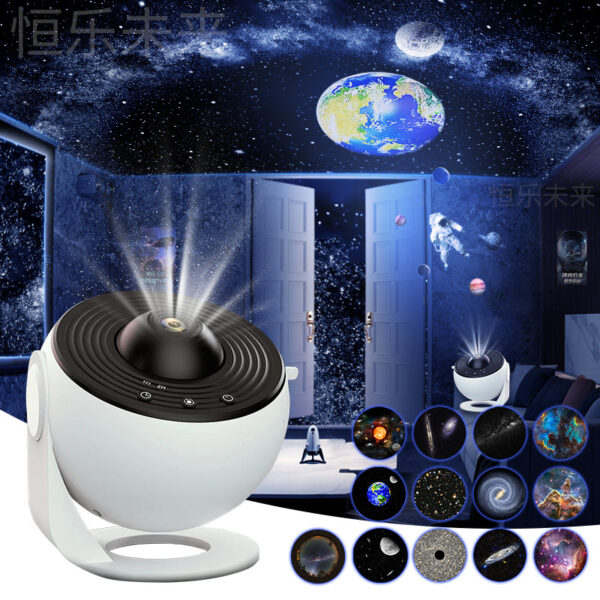 Night Light Galaxy Projector Starry Sky Projector 360 Rotate Planetarium Lamp For Kids Bedroom Valentines Day Gift Wedding Deco - Image 9